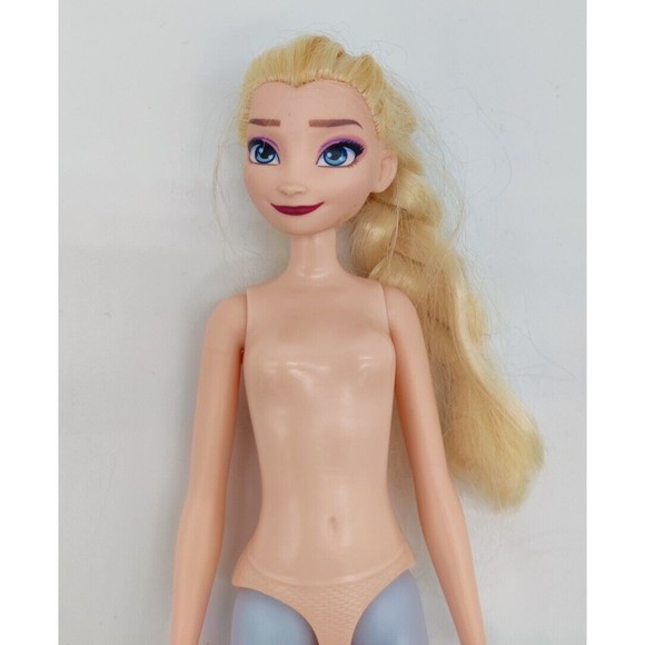 Disney Princess Hasbro FROZEN 2 Elsa Doll Nude Barbie Toy Blue Legs 2018 #E709 - Picture 3 of 7